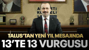 Talus’tan yeni yıl mesajında 13’te 13 vurgusu